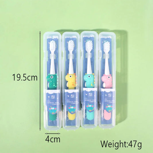 恐竜 子ども用歯ブラシ|超ソフト毛・乳幼児・歯茎ケア・3〜12歳向け