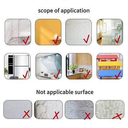 3D アクリル歯型ウォールステッカー｜ミラーアート・粘着式壁装飾シール