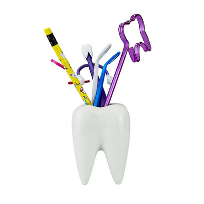 歯型セラミックペン立て｜デスクトップ収納