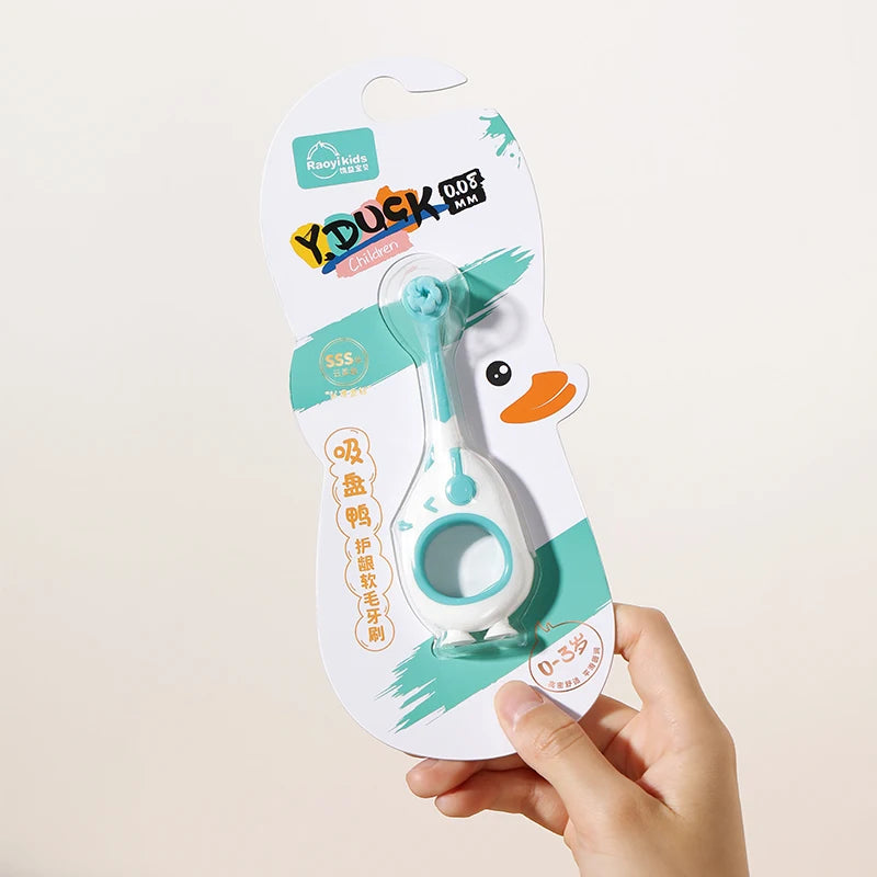 乳児用歯ブラシ｜0〜3歳向け・カートゥーン・小さめヘッド・個包装・吸盤付きスタンド